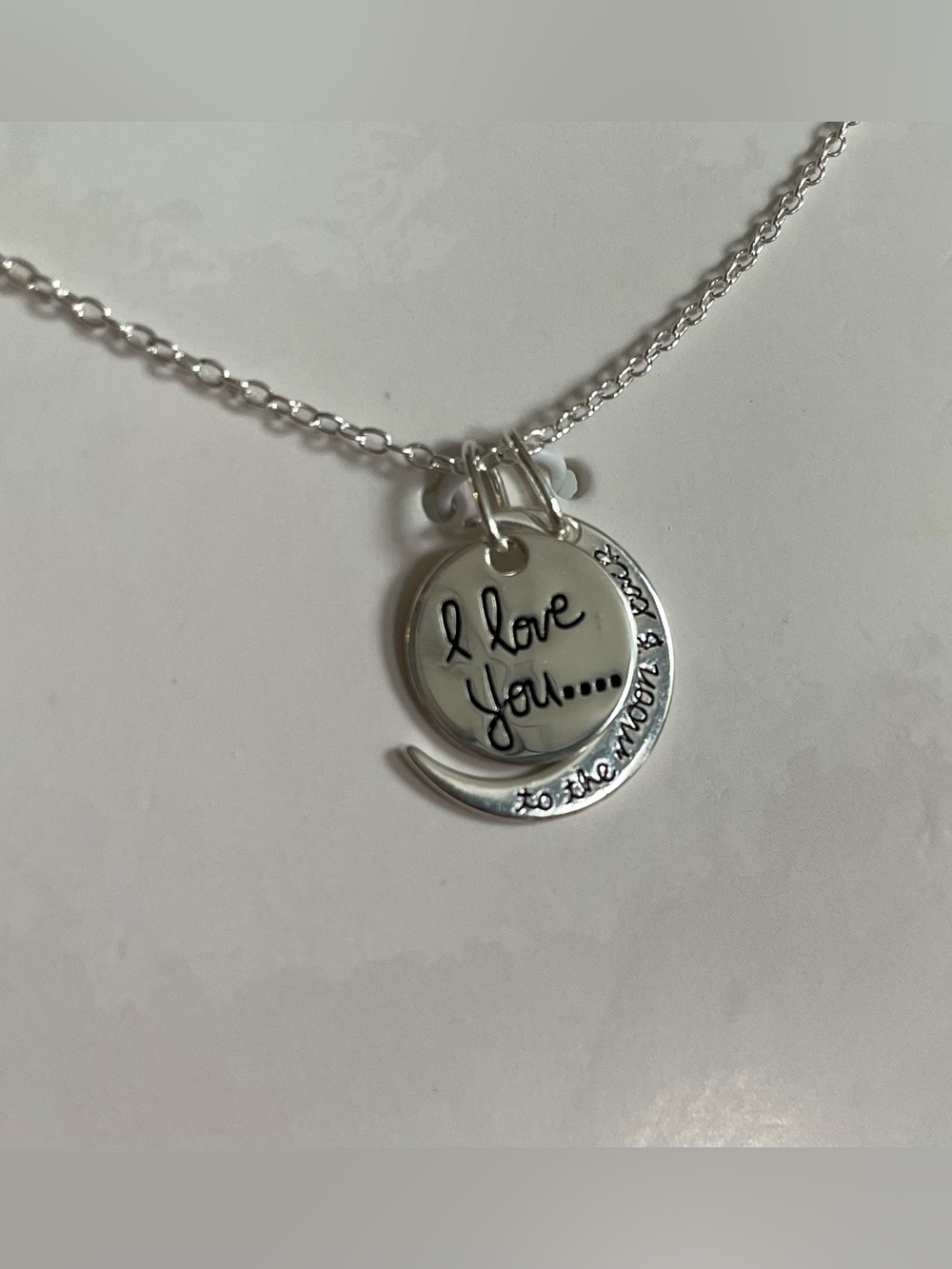 To the Moon & Back Sterling Silver Necklace - Picture 2 of 3